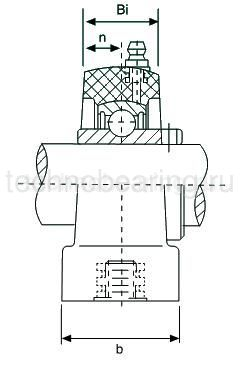 Корпус подшипника (черн. пласт.) UCPA207PLTBCORPO ISB