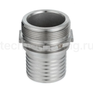 Штуцер с наружной резьбой под рукав, нерж. сталь, 1,25in TLSM32SS TITAN LOCK