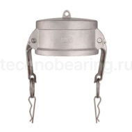 Камлок нержавеющий тип DC, заглушка для ниппеля 4", AISI316, TL400DCSS316 TITAN LOCK