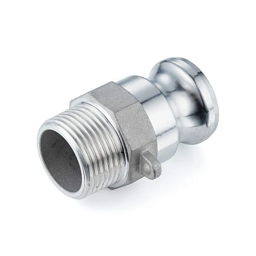 Камлок алюминиевый тип F ниппель, наруж. резьба NPT 1 1/4", TL125FALN TITAN LOCK