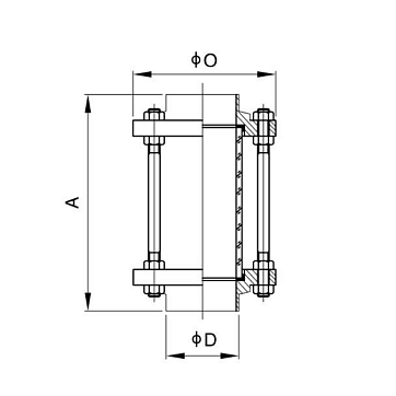 Диоптр трубный типа сварка-сварка, нержавеющий, DN65, TL065PDWD TITAN LOCK
