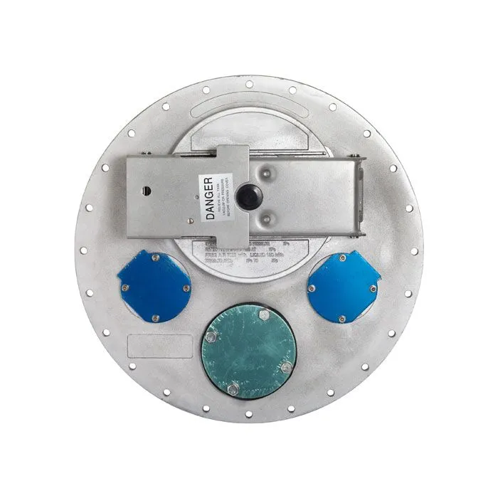 Крышка с люком для автоцистерны, c отверстием под датчик и клапан, алюминий, 500мм, TL500MC-AT TITAN LOCK