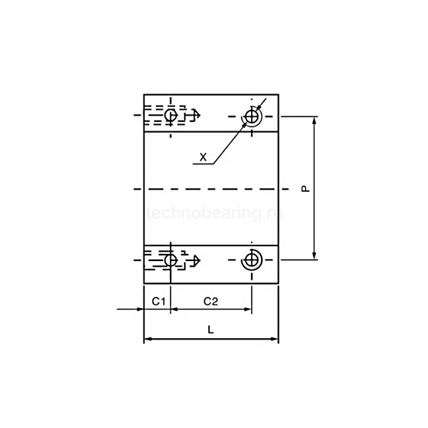 Держатель для гайки ШВП DSG2005 TECHNIX