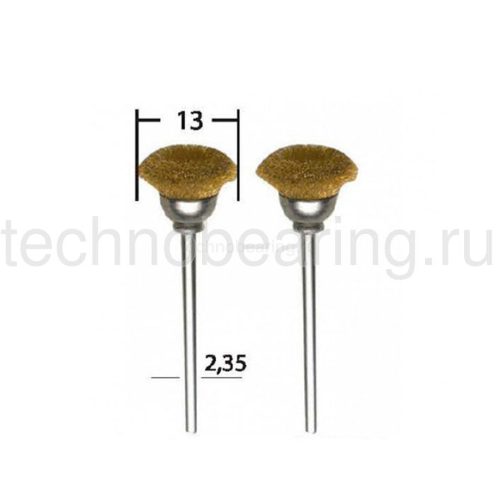 Латунные щетки торцевые, 13 мм, набор (2 шт.) 28963 Proxxon