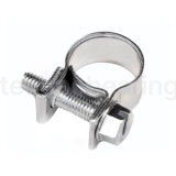 Хомут мини стяжной (12-14 мм), нержав.сталь (лента+болт) AISI 304, RCM12-14SS 