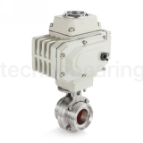 Затвор дисковый с электроприводом нерж. 304 DN40, тип резьба-резьба, DIN TLSD40THS-E TITAN LOCK