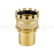 Соединение TankWagen, комплект (муфта MK б/рукоятки + штуцер под рукав), латунь, TLMKS80BR TITAN LOCK