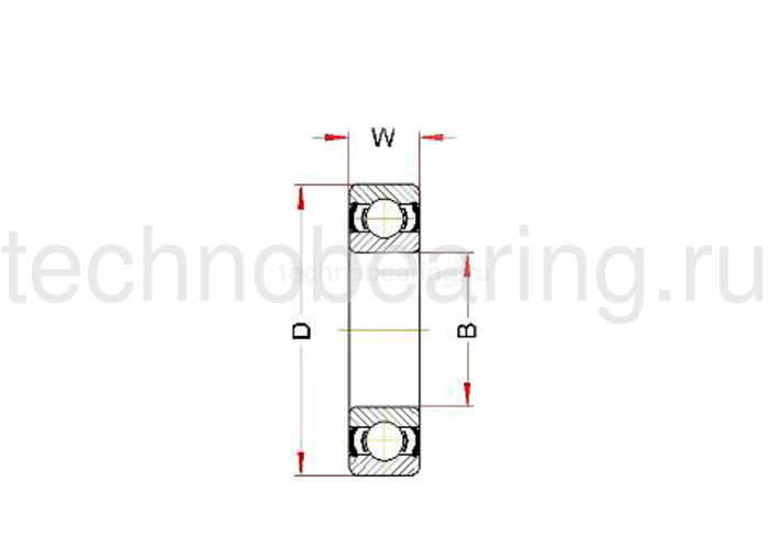 Высокотемпературный подшипник 6304 BHTS 2RS C4 VT 200° BECO