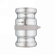 Камлок алюминиевый тип AA (переходник ниппель 4" х ниппель 4"), TL400AAAL TITAN LOCK