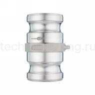 Камлок алюминиевый тип AA (переходник ниппель 2" х ниппель 2"), TL200AAAL TITAN LOCK