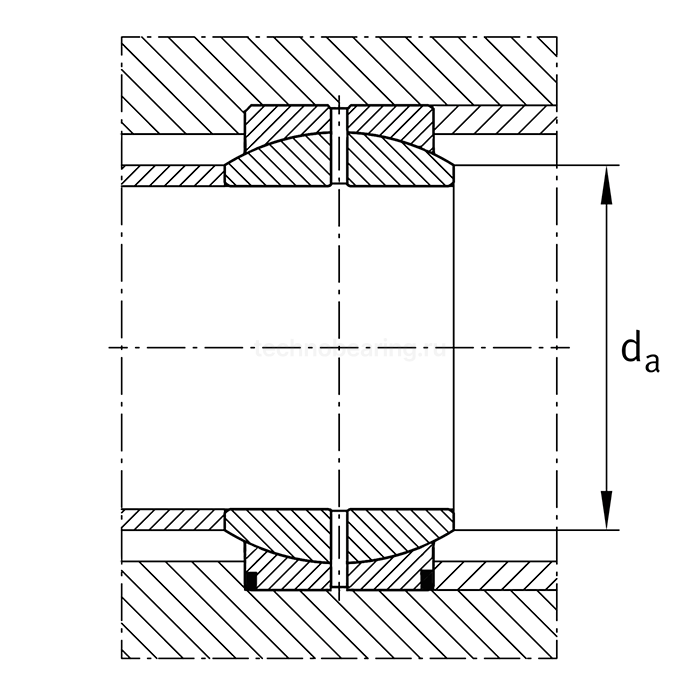 Подшипник GE16ES (16x27x14) TECHNIX