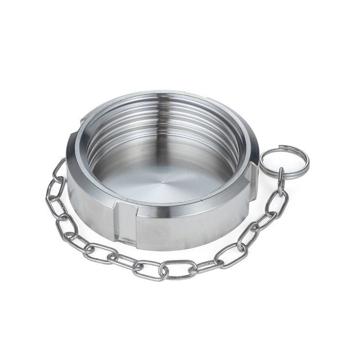 Молочная гайка глухая с цепочкой DIN 11851 DN100 нерж. 304 TL100NBCHS TITAN LOCK — детальное фото 5