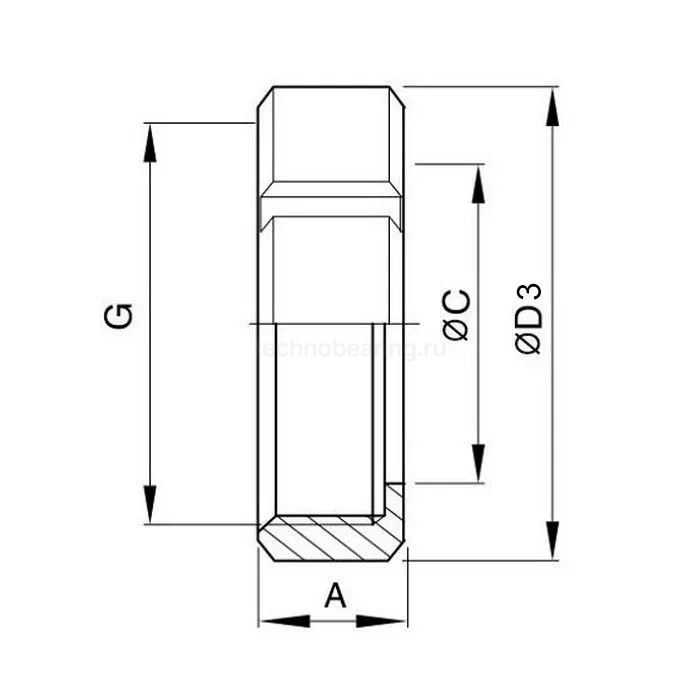 Молочная гайка по стандарту DIN 11851 DN40 нерж. 304 TL40NUTS TITAN LOCK — детальное фото 1
