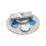 Крышка с люком для автоцистерны, c отверстием под датчик и клапан, алюминий, 500мм, TL500MC-AT TITAN LOCK