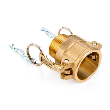 Камлок латунный тип B розетка, наруж. резьба BSP 1/2", TL50BBR TITAN LOCK