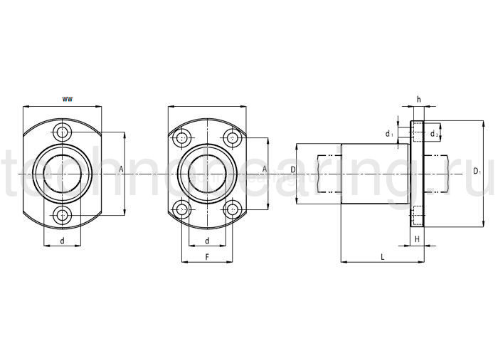 Подшипник KBH12PP NBS