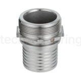 Штуцер с наружной резьбой под рукав, нерж. сталь, 1in TLSM25SS TITAN LOCK