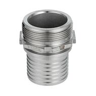 Штуцер с наружной резьбой под рукав, нерж. сталь, 2,5in TLSM65SS TITAN LOCK