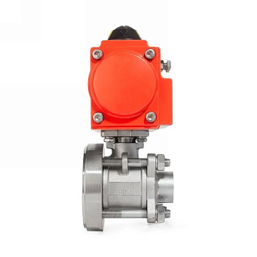Донный клапан шаровый под приварку с пневмоприводом, нерж.304 DN50, TLBBV50WD-P TITAN LOCK