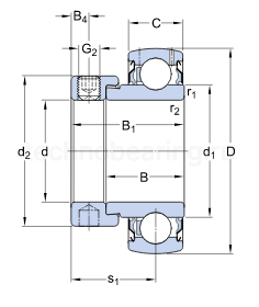 Подшипник YET208 SKF