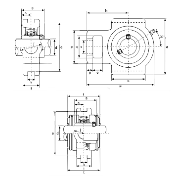 Подшипниковый узел UCT209 ISB EcoLine
