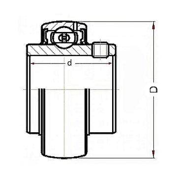 Высокотемпературный корпусной подшипник UC210 BHTS ZZ C4 200° ISKRA