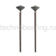 Кремний-карбид.боры для гравир.по стеклу, керам.(линза, 2 шт.,ø 8мм) 28272 Proxxon