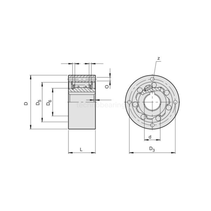 Обгонная муфта AE25 ISKRA