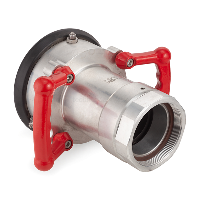 Соединение ZEVS ("сухой" разъем) розетка, 4in, BSP, материал алюм. TLDDC400-AL TITAN LOCK — детальное фото 1