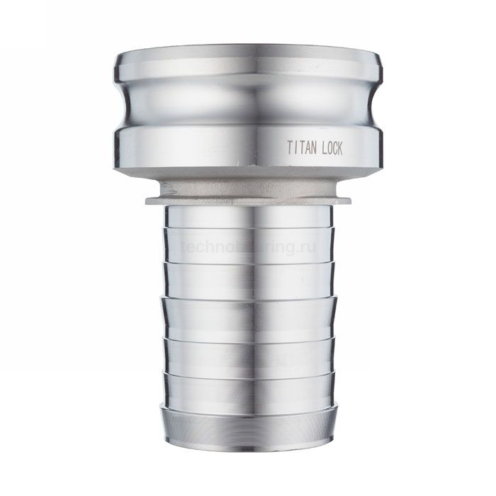 Камлок алюминиевый тип E, 2", ниппель с хвостовиком под рукав 1,5", TL2015EAL TITAN LOCK