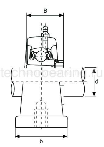 Подшипниковый узел UKPA206 ISB