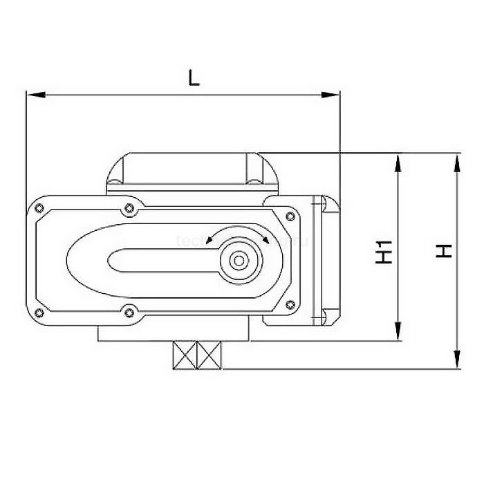 Электропривод для запорной арматуры, тип 20, алюм, TLAE20-AL TITAN LOCK — детальное фото 1