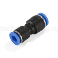 Фитинг-переходник цанговый пневматический, 10-6 мм, пластик, тип PG, TLP-PG10-6 TITAN LOCK