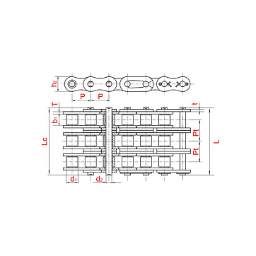 Цепь приводная PHC 12B-3X5MTR (5м) SKF