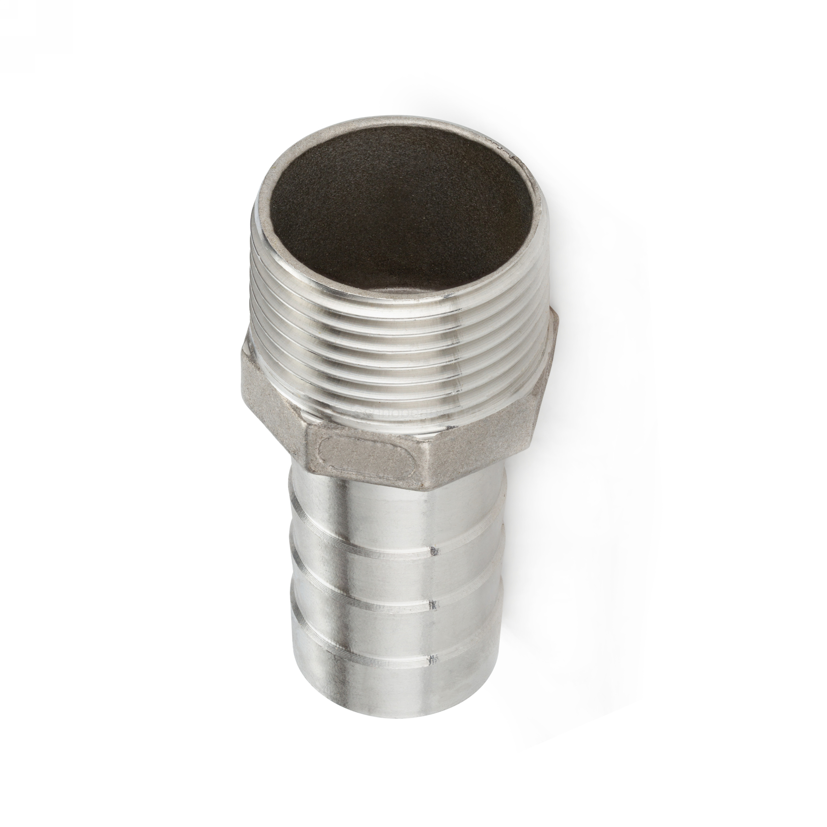 Ниппель для шланга нержавеющий (AISI304) 3/8"x15мм, TL037HTM15 TITAN LOCK — изображение товара №1