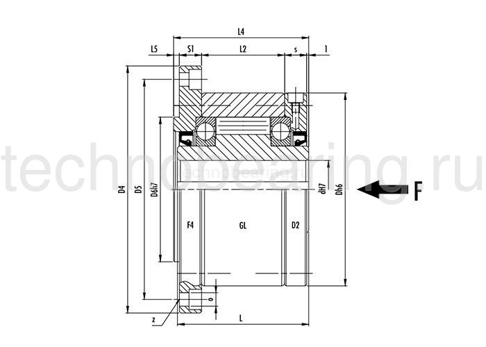 Обгонная муфта GL40F4D2 (GFR40F2F7) CTS