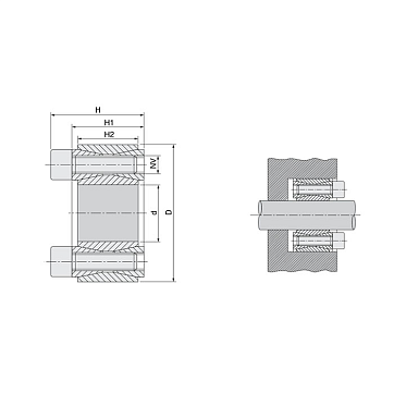 Зажимная втулка KLGG030 (PHF FX10-30x55) ISKRA
