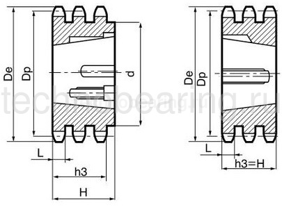 Звездочка под втулку тапербуш для цепи: 12B-3, Z=21, 3/4" x 7/16" TT11021 (PHS 12B-3 TB 21) Sati — детальное фото 1