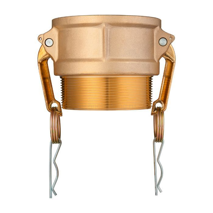 Камлок латунный тип B розетка, наруж. резьба BSP 3", TL300BBR TITAN LOCK