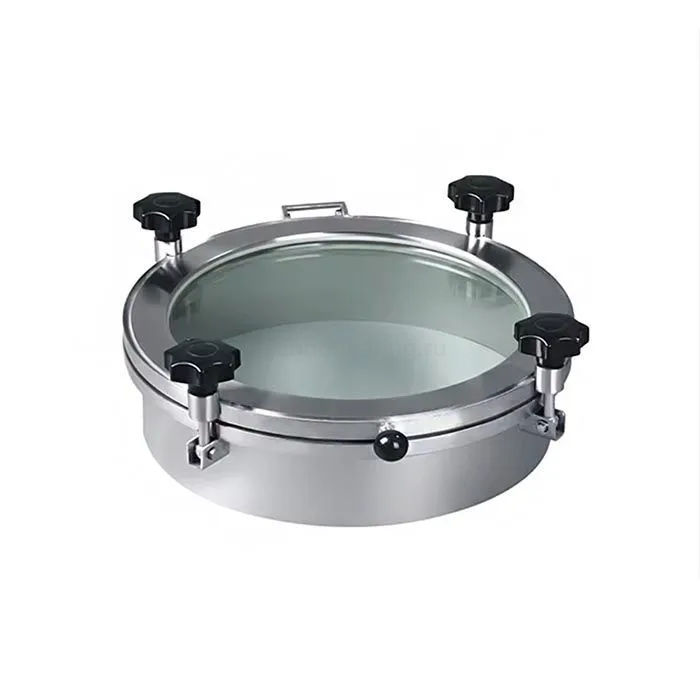 Люк круглый под давление нерж.304, DN200, стекл. крышка, TLTKGC200SP TITAN LOCK — детальное фото 0