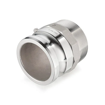 Камлок алюминиевый тип F ниппель, наруж. резьба NPT 4", TL400FALN TITAN LOCK