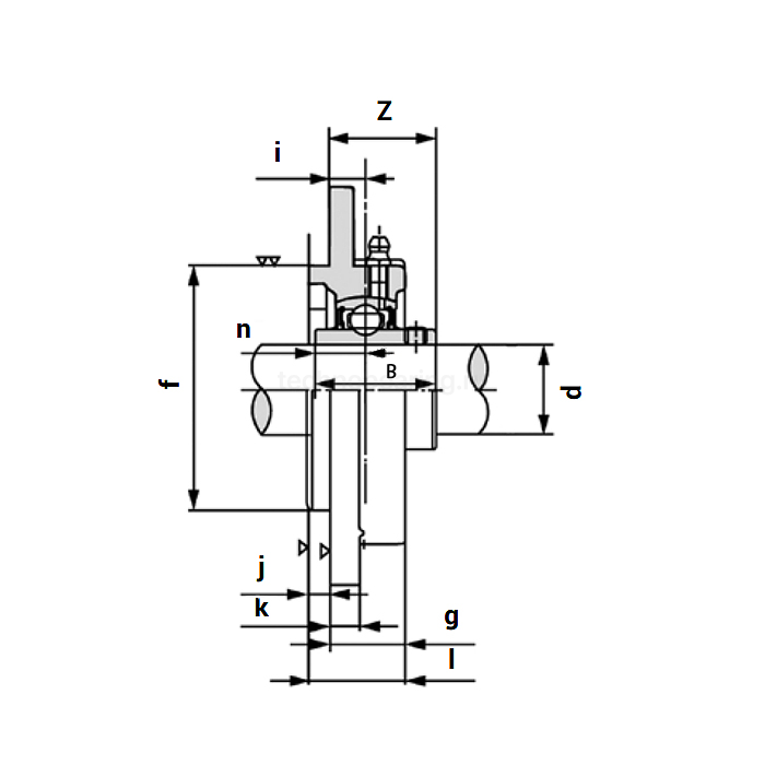 Подшипниковый узел UCFC210 ISKRA