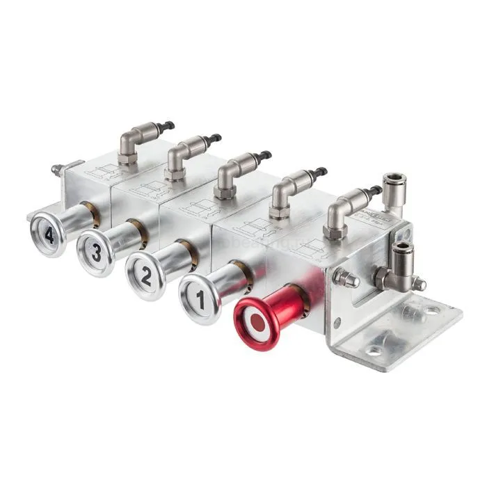 Пневматический блок управления донными клапанами автоцистерны 4-х отсечный, алюминий, TLCU4 TITAN LOCK — детальное фото 0