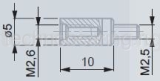 Адаптер для измерительных вставок М2.5 - М2 TESA