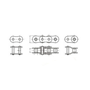 Переходное звено для цепи 10A-1F (ANSI/ASA 50) ISKRA