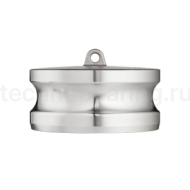 Камлок нержавеющий тип DP, заглушка для розетки 3", AISI316, TL300DPSS316 TITAN LOCK
