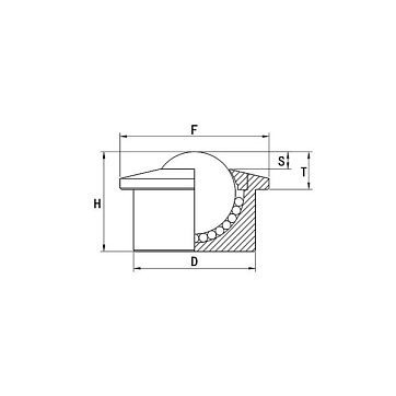 Шариковая опора SP15BS/CS ISKRA