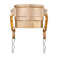 Камлок латунный тип D розетка, внутр. резьба BSP 4", TL400DBR TITAN LOCK