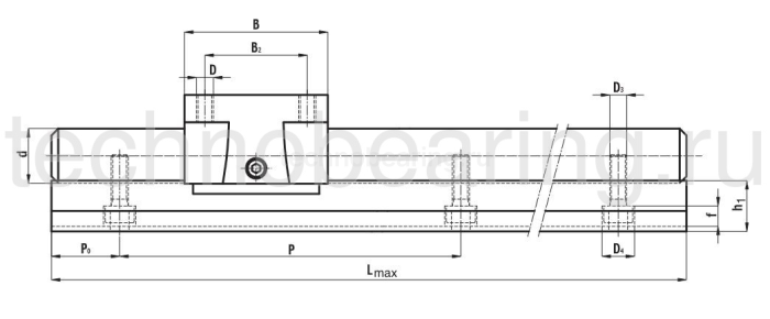Вал прецизионный TBR30S NBS