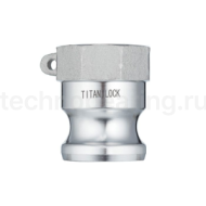 Камлок алюминиевый тип А ниппель, внутр. резьба NPT 3/4", TL75AALN TITAN LOCK